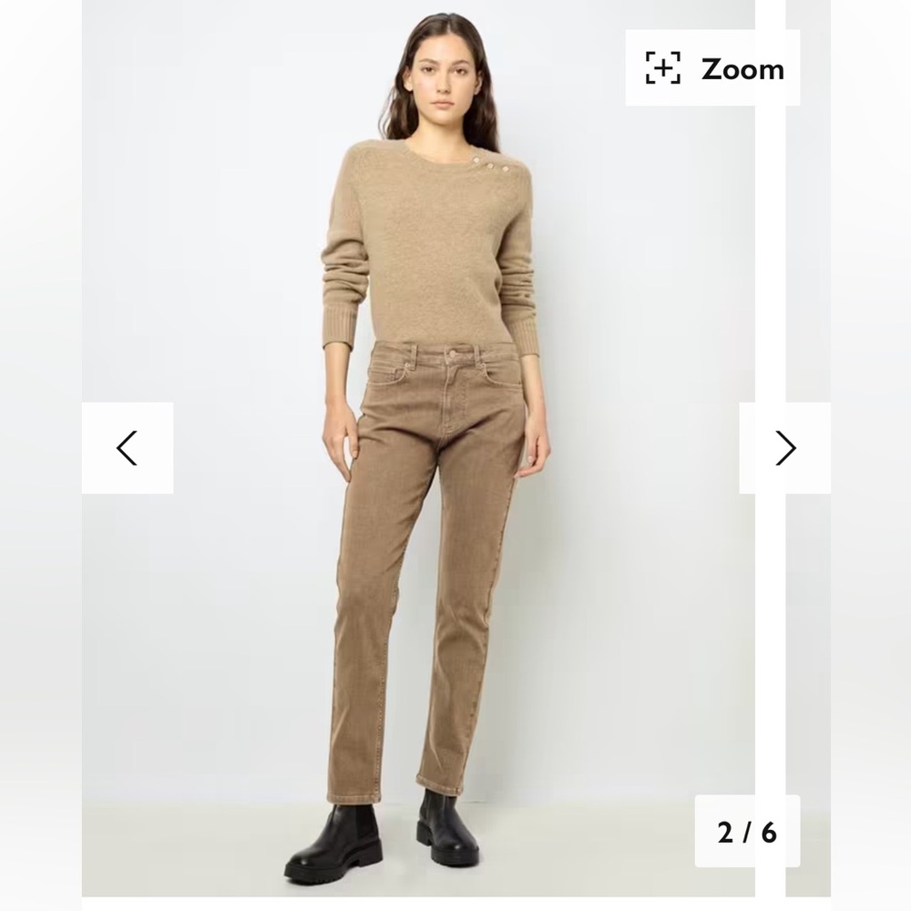 Gerard Darel Straight Jeans - Camel - European size 40